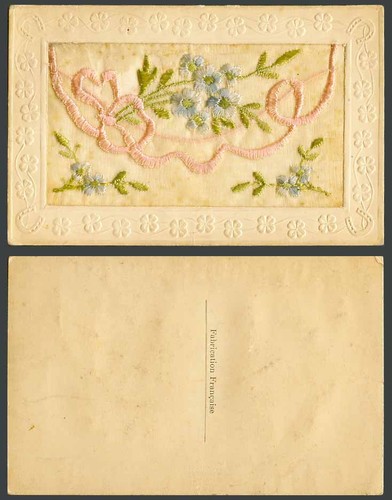 Ww1 silk embroidered french - ww1,