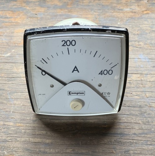 Vintage ammeter panel meter - panel,
