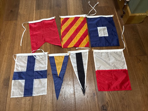 Vintage group burgees - group,
