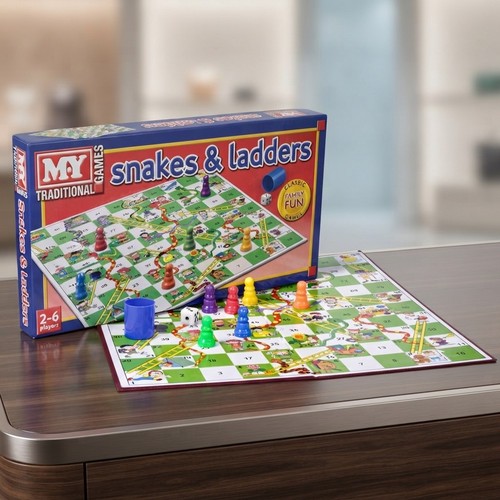 Compact snakes ladders - &,