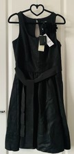 NEXT BLACK 100% LINEN DRESS -