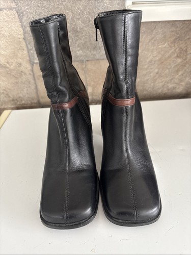 Faith black boots - black, brown