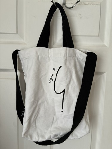 Agnes cotton bag tote logo - agnes, b