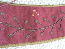 Peruvian Connection Belt Embroidered Wool OBI adjustable Tie Sash