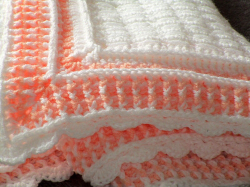 Hand crochet baby - hand, shawl