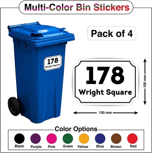 Personalised house number - 4x,