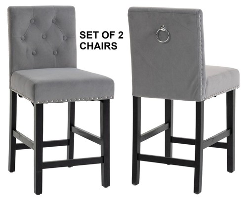 Grey fixed height velvet - 2, bar