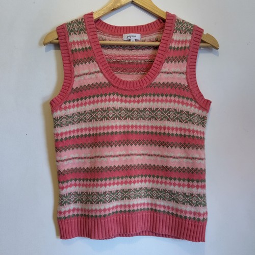 Papaya vest knit - papaya,