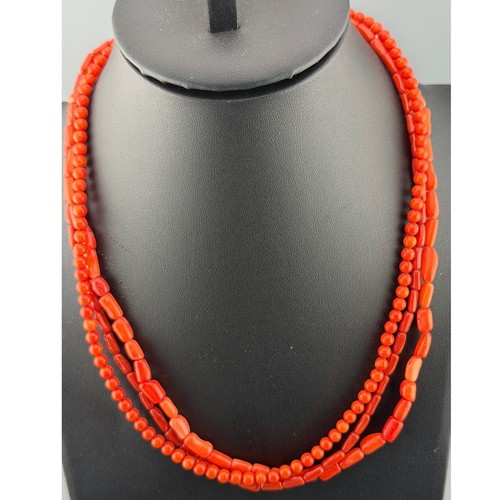 Vintage multi strand coral - vintage,