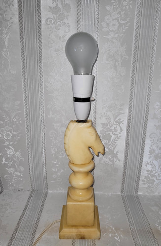 White knight alabaster table - white,