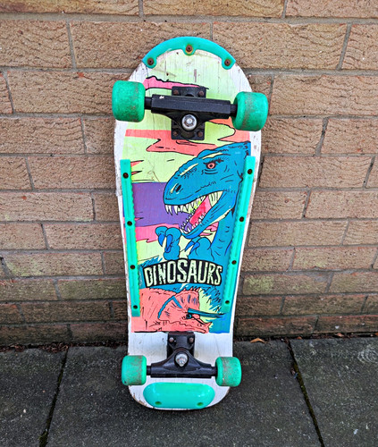 Vintage skateboard dinosaur - vintage,