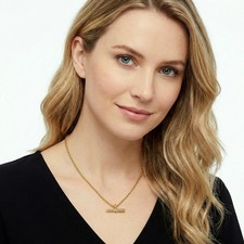 Source T-bar Pendant Necklace