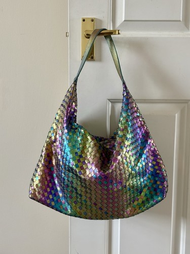 Woven metallic multicolour - metallic,