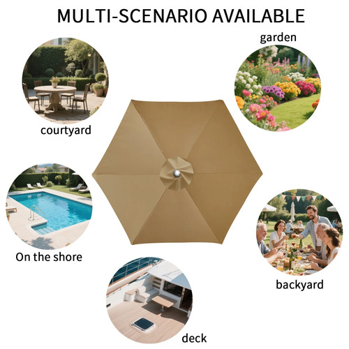 Large parasol umbrella - 3m,