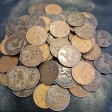 100x Pre-Decimal Pennies