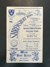 6.10.1965. Shrewsbury Town v Brentford, (Div 3).