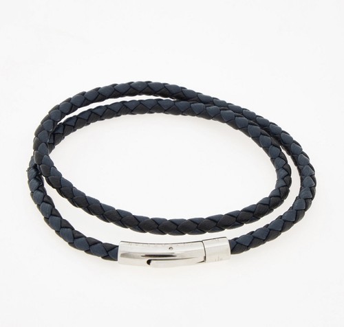 Tateossian navy leather - tateossian,