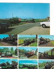 2 x 1980s postcards featuring Romney, Hythe and Dymchurch Railway