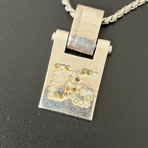 Dolce gabbana logo necklace - logo,
