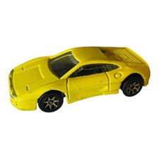 Hot Wheels Mattel 1995 Ferrari 355 In Yellow Metal Toy Car