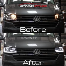 VW Transporter T6.1 Headlights Bright White LED DRL Dynamic Sequential Grey