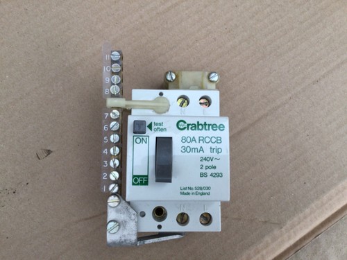 Crabtree sb6000 rccb rcd 80a - rcd,
