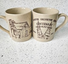 Jamestown Scotland Mclaggan Smith Print Mugs x 2 Cups Tea coffee very good cond.