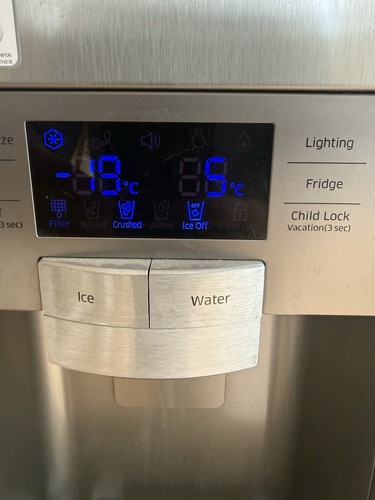 Samsung side fridge - side,
