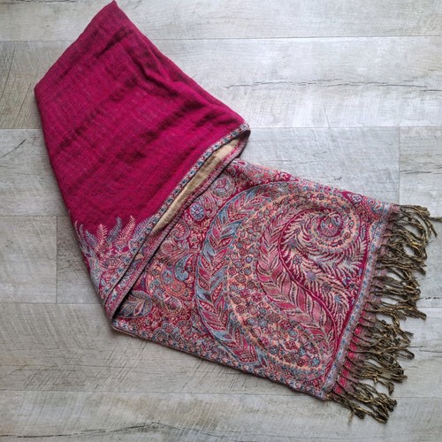 Pashmina shawl scarf berry - scarf,