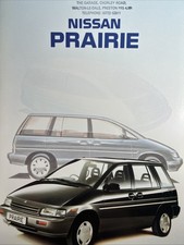The Nissan Prairie Car Sales Info Brochure 1990 20 Pages