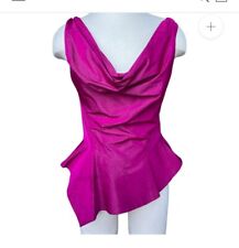 Vivienne Westwood Anglomania Cerise Cowl Corset Top 38 S Circa 2000