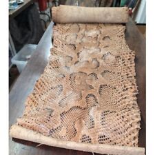 12' long x 16" wide python skin in pliable condition: leathercraft or display