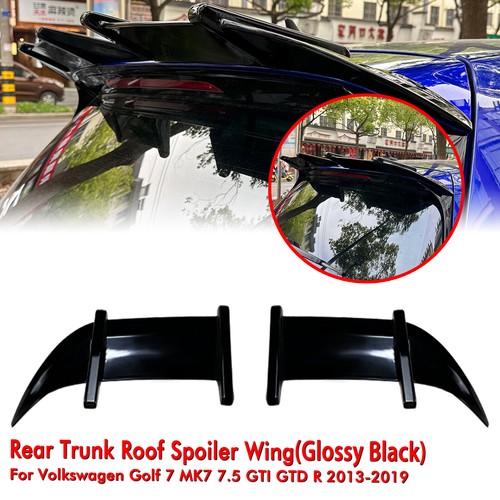Black rear trunk roof - black,