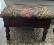 Vintage Wooden Foot Stool With
