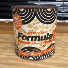 Vintage Dunlop Formula 1 Can Tin Advertising Automobilia