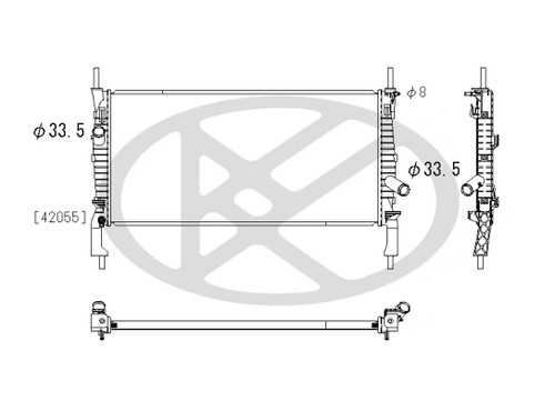 Radiator engine cooling fits - radiator,