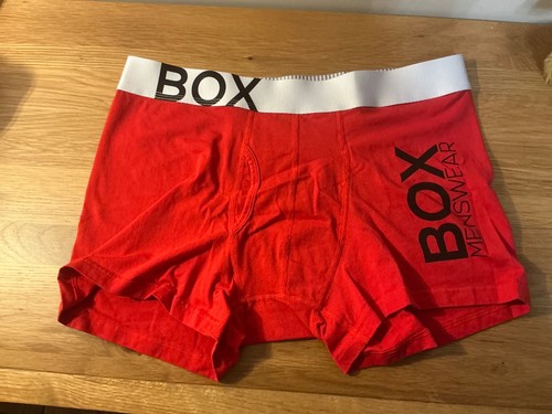 Box menswear red boxer shorts