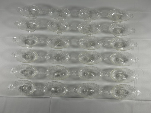 Clear reusable banana split - banana,