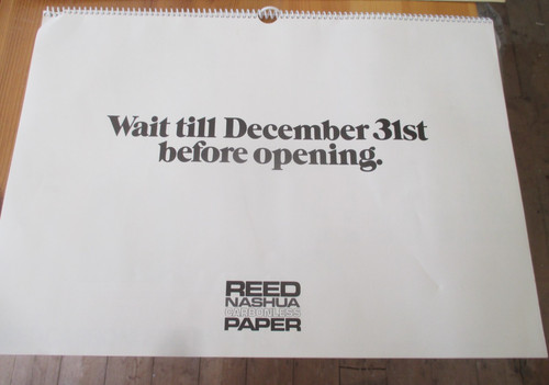 Vintage 1982 reed paper - vintage,