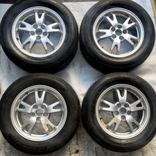 4 x Genuine Toyota 15" Alloy Wheels 5x100 + 195/65R15 Tyres Set