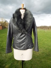 WALLIS Grey Leather Look Faux