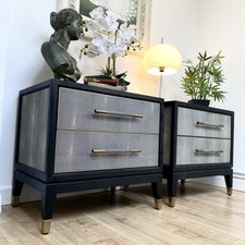 Pair of Black Oak & Shagreen