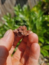 Red Calcite Natural Mineral. Hematite Stained West Cumbria UK