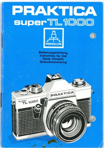 Pentacon instruction manual - pentacon,
