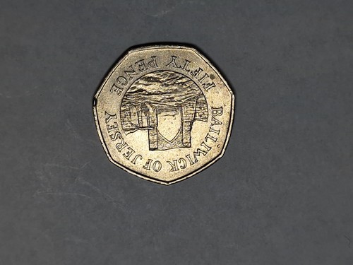 50p coin bailiwick - 50p, of