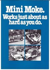 Leyland Mini Moke Late 1970s Australian Foldout Brochure Californian Tray Top