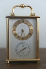 IMHOF CARRIAGE CLOCK GOLD &