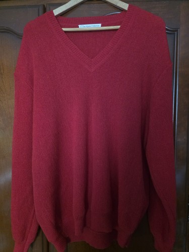 Red pure alpaca - jumper, the