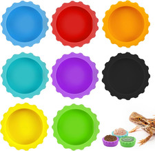 8Pcs Crested Gecko Food Water