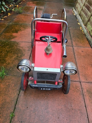 Vintage style pedal car fire - vintage-style,